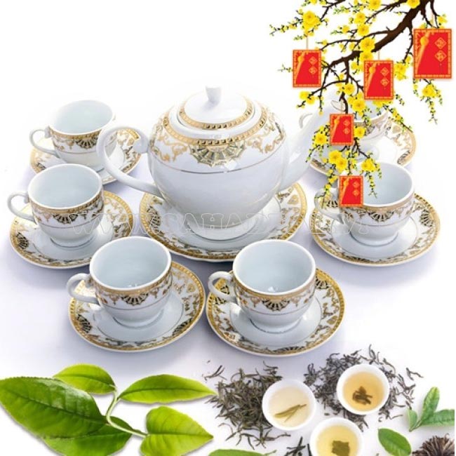 Bộ ấm trà ngày tết