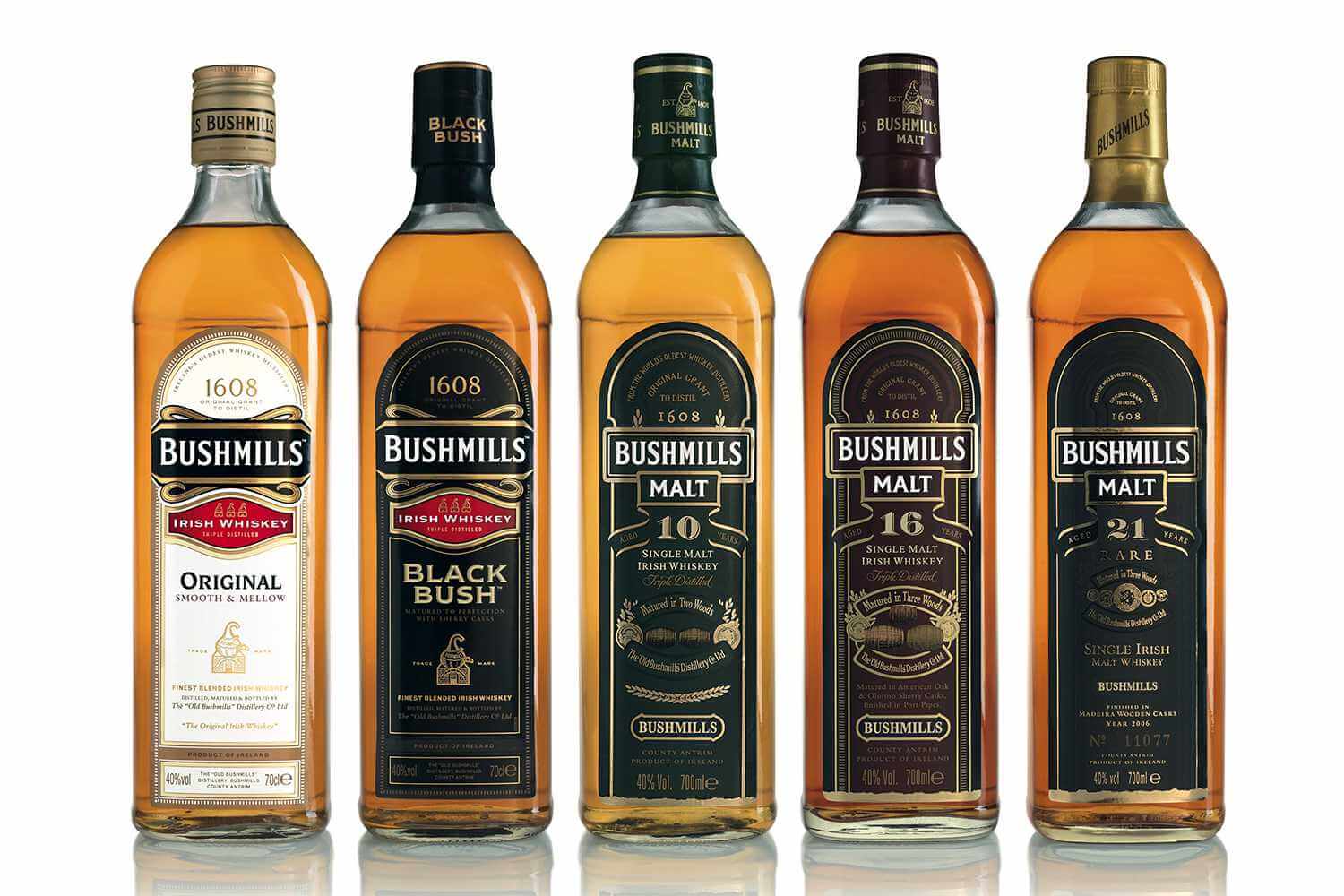 Điểm danh những dòng sản phẩm của Bushmills