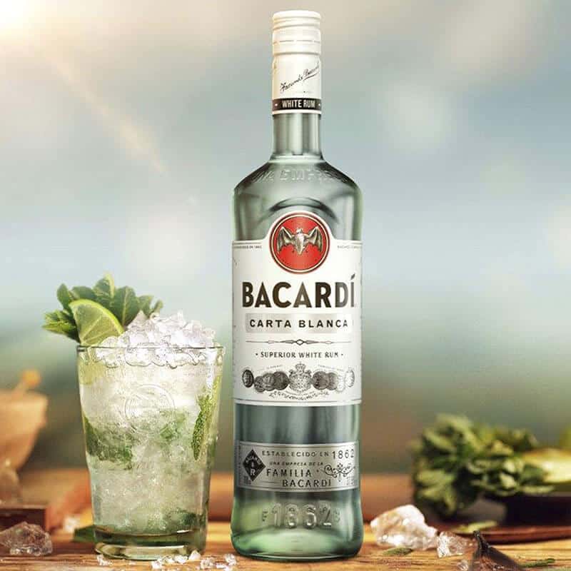 Mẹo phục vụ rượu Bacardi Superior Carta Blanca White Rum
