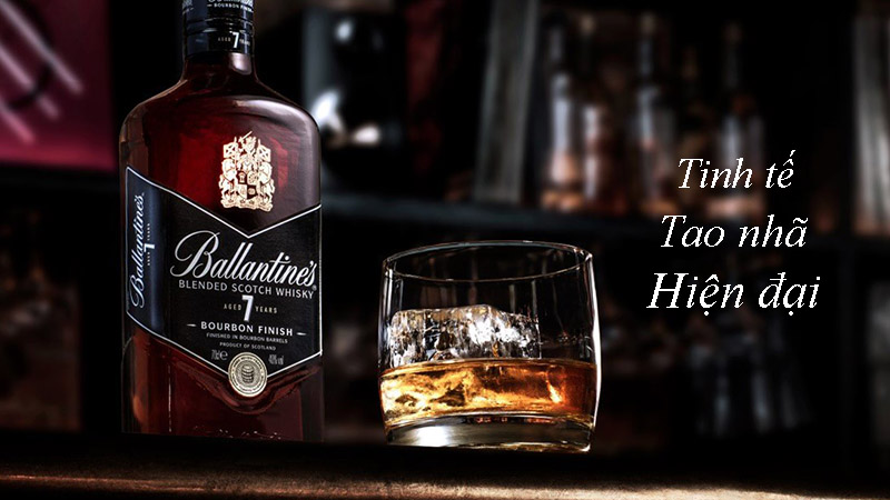 Rượu Ballantine với hương vị tinh tế đặc trưng của Scotland cùng phong cách hiện đại, trẻ trung và sớm trở thành xu thế của thời nay.
