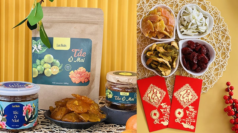 Mứt tắc ô mai Lạc Xuân.