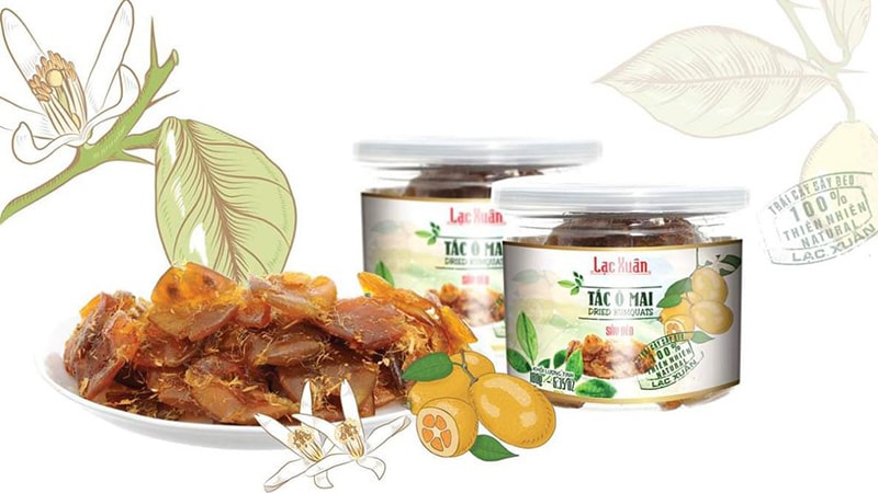 Sự kết hợp hoàn hảo của vị chua và vị ngọt trong tắc và ô mai.
