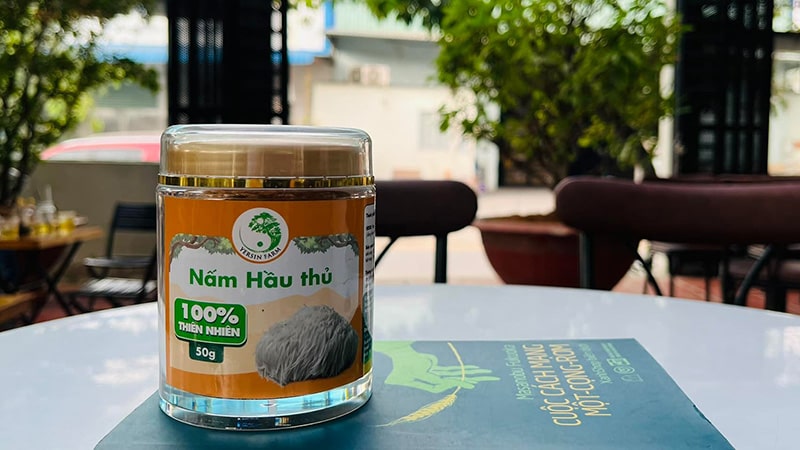 Nấm hầu thủ Yersin Farm.