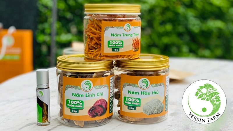 Nấm trùng thảo, linh chi, hầu thủ Yersin Farm mang lại giá trị dinh dưỡng cao cho các món ăn.
