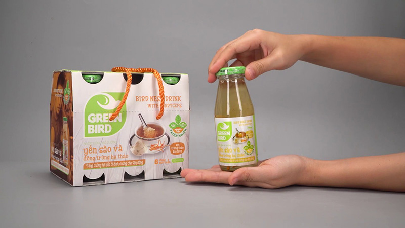 Nước yến Green Bird tiếp thêm năng lượng và dinh dưỡng lành mạnh cho người dùng