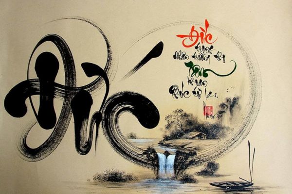 Tranh thư pháp là quà tặng khai trương mang ý nghĩa sâu sắc, khích lệ và động viên gia chủ trong công việc.
