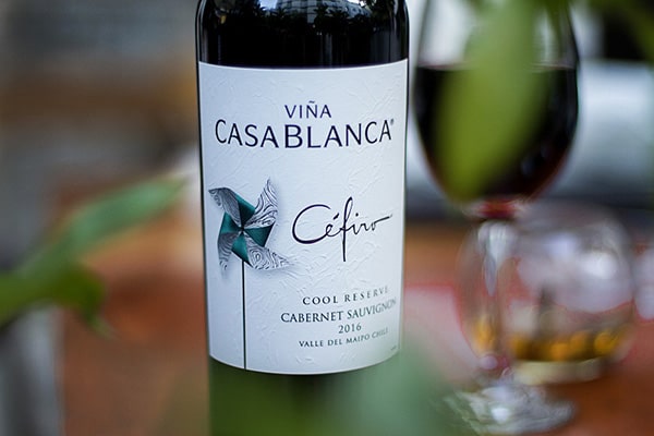 Combo quà tặng rượu vang trắng Casablanca Cefiro Reserva Sauvignon Blanc